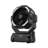 Ventilador Recargable Estilo Camping al Aire Libre Personalizado por el Fabricante con Alta Potencia de Viento y Larga Duración de Batería Recargable por USB Ventilador Eléctrico Silencioso con Oscilación