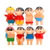Muñeca de jardinería paisajística japonesa de dibujos animados coreanos, edición pequeña de pícaro, hecha a mano, para bricolaje, 8 unidades