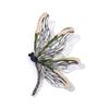 Broche de Libélula Simulada Elegante Cristal Diamante Aleación Pin Ins Diseño de Nicho Perla Lujo Accesible Accesorios para Ramillete