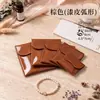 Bolsa para joyería con cierre magnético, bolsa de almacenamiento para joyería de piel sintética PU, organizador de anillos y collares, caja de regalo de joyería portátil y bolsa de embalaje a juego