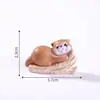 Miniaturas de lontras em desenho animado para terrários, jardinagem e decoração DIY; acessórios de pacote surpresa; peças decorativas pequenas