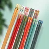 Palillos en Varios Estilos Venta al por Mayor Directo del Fabricante Palillos de Aleación Estilo Chino Palillos de Mesa Diez Colores Palillos para Uñas
