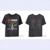 Camiseta Tour Mundial da Banda Coldplay 2025 Coldplay Mesmo Estilo Y2K Moda de Rua Europeia e Americana Manga Curta