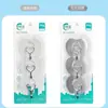 Ganchos de Pared Fuertes Adhesivos, Ganchos Transparentes, Ganchos sin Taladro, Ganchos Resistentes sin Rastro para Baño y Cocina
