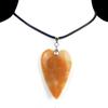 Colgante de corazón de melocotón con piedra de ágata de cristal natural, 1786-25 x 40 mm, gran amor, accesorios de joyería en forma de corazón para bricolaje
