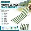 Cadeira dobrável de exterior, espreguiçadeira, tapete de praia, cadeira dobrável portátil de exterior para supermercados e e-commerce transfronteiriço, fabricante EN581 atacado