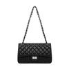 Nova Moda em Pele de Ovelha Bolsa Pequena Quadrada Transversal de Ombro para o Dia a Dia Bolsa de Ombro com Corrente Romboidal Estilo Chanel para Mulheres