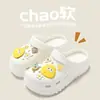 Sandalias perforadas de verano para mujer, chanclas de EVA para hombre, zapatos de playa transpirables, pantuflas de punta cerrada para mujer, chanclas deslizantes para pareja, sandalias para mujer