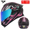Casco de Motocicleta Certificado Dot para Hombres y Mujeres, Casco Integral Ad para Todas las Estaciones, Casco Cálido y Seguro con Certificación 3C