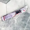 Bolsa Pop Empaquetada Individualmente con Asa Larga, Envuelto con Pañuelo de Seda, Pañuelo Pequeño de Satén Estampado, Cinta, Cinta de Regalo