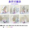Bolsa de Paseo para Bebé de 10 cm, 15 cm, 20 cm, Bolsa Transparente de PVC, Exhibición de Muñeca de Algodón, Bolsa para Cosméticos, Bolsa a Prueba de Polvo para Bebé
