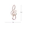 Broche de Perla Antirreflejos Broche de Alta Gama Símbolo Música Accesorio de Ropa Broche de Alta Gama Lujo Ligero