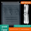 Saco de embalagem para suéter de roupa Saco de armazenamento de PE com zíper Saco plástico transparente 10 seda Mensagem de aviso Saco com fecho zip 40 * 50cm