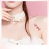 Pegatinas de Tatuaje de Flor de Cerezo Rosa para Mujeres, Impermeables y de Larga Duración, Hada para Clavícula y Muñeca, Frescas y Dulces, Pintadas con un Toque de Alta Gama