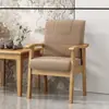 Cadeira com encosto em madeira maciça, poltrona, cadeira para mesa de computador, poltrona individual para casa, confortável para longos períodos sentado, cadeira de mahjong para idosos