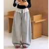 Calça Wide Leg Patchwork de Renda Doce da Moda Nova Estação Primavera e Outono Estilo Coreano Casual Solta Versátil para Meninas