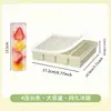 Molde para Cubitos de Hielo de Barra Larga Hogareño de Silicona Grado Alimenticio Caja de Almacenamiento de Hielo Grande Casera Bandeja de Hielo Rectangular de Gran Capacidad
