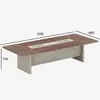 Mesa de conferência, mesa longa, grande e pequena, moderna e simples, mesa de sala de conferências, combinação de mesa longa e cadeiras, luxo leve, sensação de alta qualidade para discussões