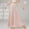 Pantalones de práctica de danza clásica para mujer, elegantes pantalones de pierna ancha, ropa de baile para adultos, pantalones de práctica con volantes