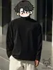 260g Color Sólido Cuello Semi-Alto Felpa Doble Cara Manga Larga Estilo Coreano Moderno Hombres Adelgazante Cómodo Capa Base Otoño Ropa Moderna para Hombres