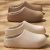Pantuflas de Felpa de Algodón Estilo Pareja para Mujer Sienta como si pisara caca en Casa Invierno Hogar Cálidas Pantuflas de Algodón para Hombre