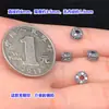 Prata Esterlina S925 Finamente Trabalhada Rosqueadas Formato de OVNII Pequenas Contas Espaçadoras Joias de Cristal Tecelagem Pulseira Colar Acessórios DIY