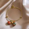Esmalte Cloisonné Dorado Bestia Devoradora Familia de Tres Estilo Chino Moda Nacional Pulsera Diseño Pulsera para Novia Regalo Pulsera
