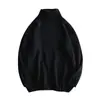 Suéter de Cuello Alto Otoño/Invierno 2025 Unisex Estilo Perezoso Holgado Color Sólido Tejido Marca de Tendencia Ins Estilo Callejero Japonés