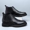 Botas Martin de cuero genuino de caña alta para hombre, zapatos de trabajo, transpirables, de suela gruesa, para deportes y ocio, de moda, de estilo transfronterizo.