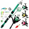 Conjunto completo de vara de pesca Vara Luya terno vara de cabo de arma para pesca marítima de longa distância carretel isca macia anzol linha equipamento de pesca conjunto completo