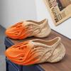 Sandalias Romanas de Verano para Hombre de Talla Grande Transfronteriza, Camuflaje de Inyección de Tinta de Coco de 700 Agujeros, Zapatos Casuales de Playa