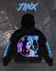 Sudaderas populares con gráficos de Jinx de la Liga Arcana Todos los personajes de anime