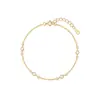 Pulsera de plata de ley S925 con rombo geométrico simple y circón para mujer, exquisita, compacta, versátil, adecuada para apilar, joyería de pulsera fina