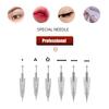 Aguja para tatuaje de cejas popular transfronteriza, aguja integrada para tatuaje, hebilla, aguja para bordar, suministros de belleza, aguja integrada para máquina de bordar tatuaje de cejas