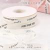 Brillante cinta de letras inglesas poliéster algodón cinta para envolver flores pastel ramo diy regalo hecho a mano