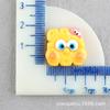 Accesorios de resina de Bob Esponja para manualidades, pegamento en crema, funda para teléfono móvil, agujeros para zapatos, decoraciones DIY.