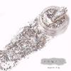 Nuevo polvo de uñas de cristal de diamante de red roja Galaxia destello fino cristal brillante sueño diamante roto polvo de uñas 4 botellas/juego de polvo Galaxia