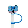Protector de pajita de silicona de dibujos animados compatible con botellas de agua Stanley, tapa de pajita a prueba de polvo y manchas, decoración de regalo de Navidad