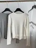 28,5% Algodão Mousse Macia e Confortável Camiseta Básica para Mulheres Simples de Cor Pura Gola Redonda Manga Longa Outono e Inverno 2025