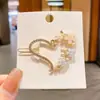 Horquilla de strass de Corea del Sur para mujer, aleación, letra, estrella, estilo coreano, horquilla lateral, pinza lateral, horquilla rota, clip de palabra al por mayor