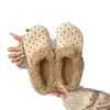 Zapatos Birkenstock Peludos de Mujer Más Vendidos Invierno Exterior Suela Gruesa Punta Cerrada 2026 Nuevos Pantuflas de Piel Versátiles Perezosas para Mujer
