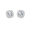 Pendientes Fangyuan de moissanita S925 de plata esterlina para mujer, con aguja de plata de circonita de azúcar de alta calidad, pendientes sencillos de otoño e invierno al por mayor