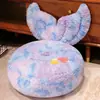 Cojín de Asiento Tatami con Respaldo Integrado, Futón de Piso, Cojín de Asiento Perezoso, Alfombrilla de Piso para Sala de Estar, Alfombrilla para Mirador, Alfombrilla para Balcón Infantil