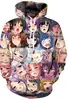 Sudadera con capucha impresa en 3D para sesión de fotos especial de dibujos animados, suéter casual para hombres y mujeres, cosplay, artículo periférico de anime