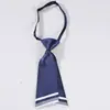 Corbata de moño sombría para mujer Estilo coreano Estudiante de campus Corbata perezosa de cabeza plana con forma de cuchillo Ropa de negocios Corbata corta de cabeza plana con forma de cuchillo para mujer