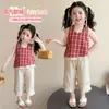 Conjunto de Verano para Niñas 2026 Nuevo y Moderno Vestido de Verano Infantil para Bebés, Conjunto Casual Ligero de Dos Piezas sin Mangas