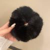 2023 Novo Estilo Imitação Mink Hair Ring Outono e Inverno High-end Intestino Grosso Hair Ring Vintage Nicho Elástico Corda de Cabelo Feminina