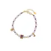 Pulseira de Amethyst Natural Prata Yilu Prata de Lei S925 Pérola de Água Doce Cabaça Cristal Urso Pulseira Estoque Atacado