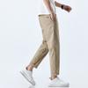 Pantalones Casuales de Hombre Verano Delgados Transpirables Largos Moda Juvenil Versátiles Pantalones de Vestir para Hombre Pantalones de Seda Helada Estilo Delgado de Verano para Hombre
