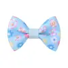 Novo prendedor de cabelo com laço floral estilo pastoral transfronteiriço, acessório de cabelo infantil em tecido canelado, clipe de bico de pato não danificante 4534